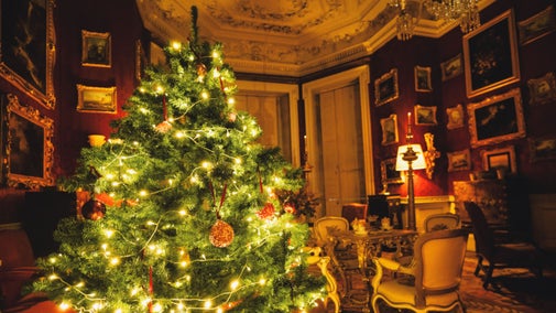 Christmas decorations at Felbrigg Hall, Norfolk.